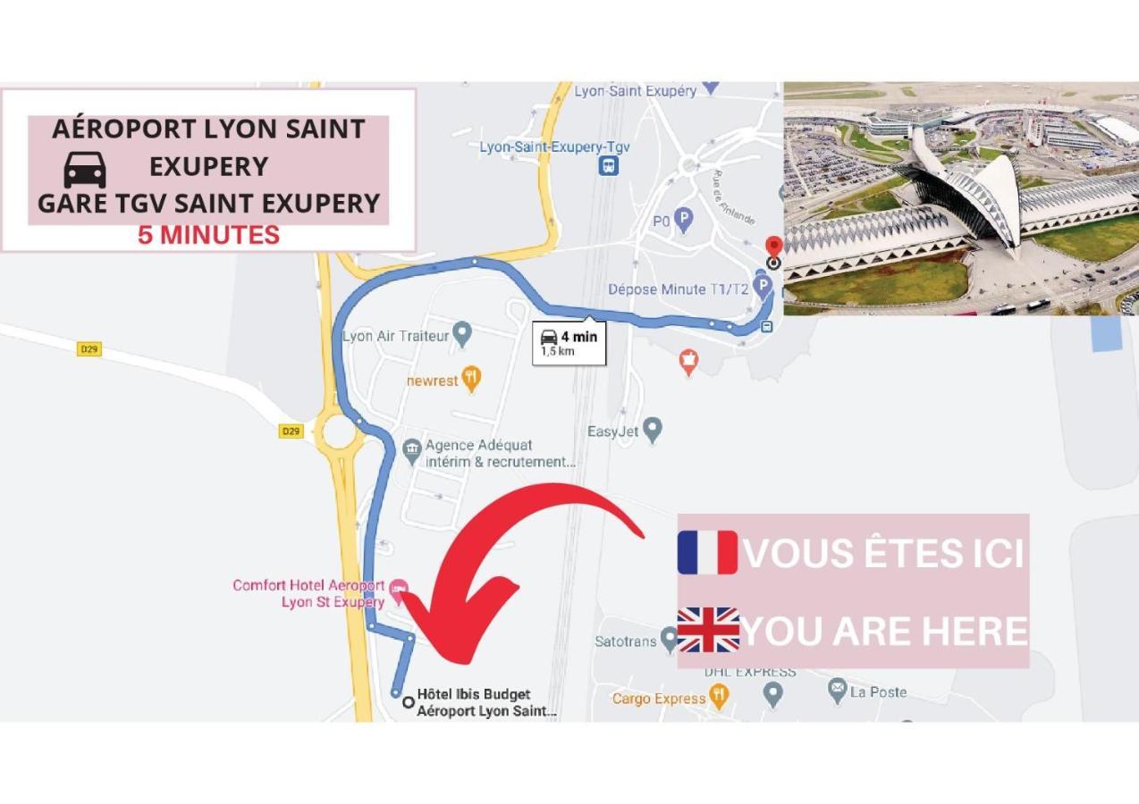Ibis Budget Aeroport Lyon Saint Exupery Colombier-Saugnieu Exteriör bild